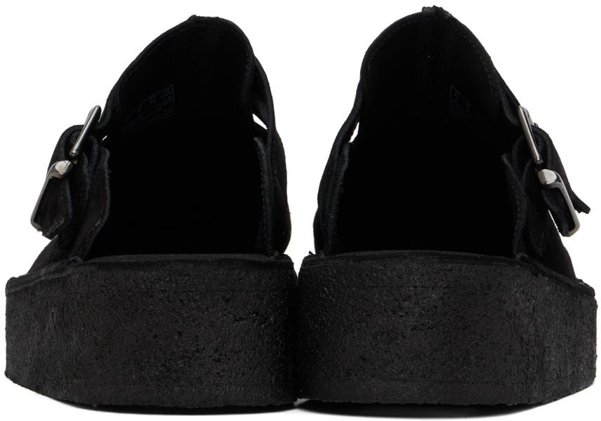 Black Trek Wedge Mules