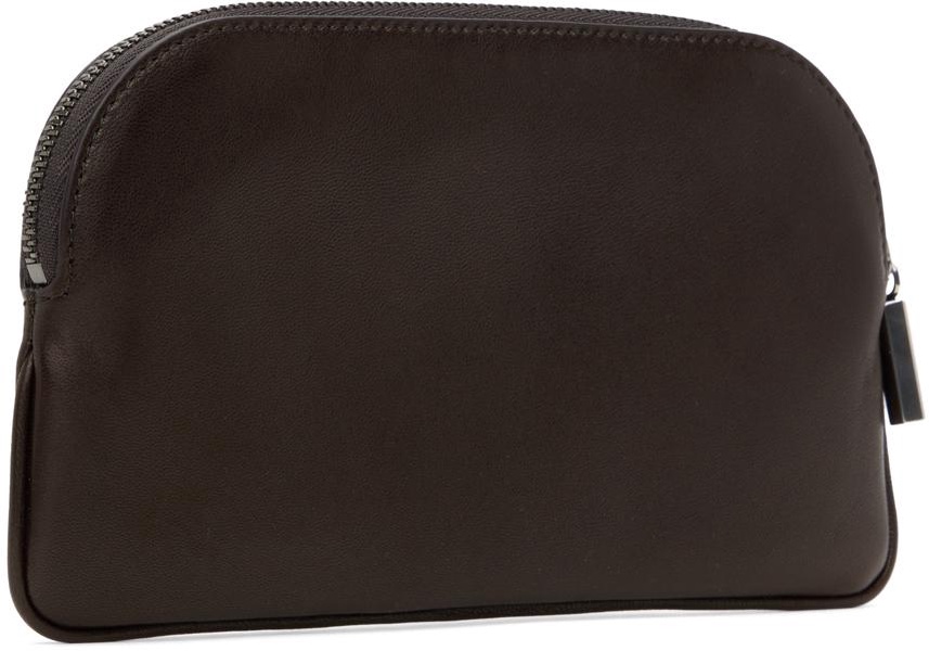 Brown EW Circle Pouch