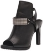 DKNY Women's Open Toe Metal Strap Detail Heeled Bootie Sandal