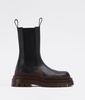 55mm Tire leather beatle boots