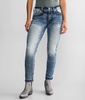 Mid-Rise Skinny Stretch Jean