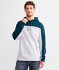 Speckle Color Block Hooded Sweatshirt