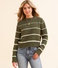 Milan Stripe Cropped Sweater