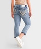 Curvy Cuffed Stretch Capri Jean