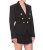 Notched Lapel 6 Button Double-breasted Blazer