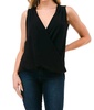 criss cross tank in black