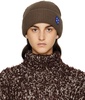 Brown Logo Beanie