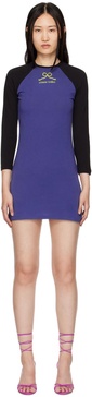 Purple Slinky Minidress