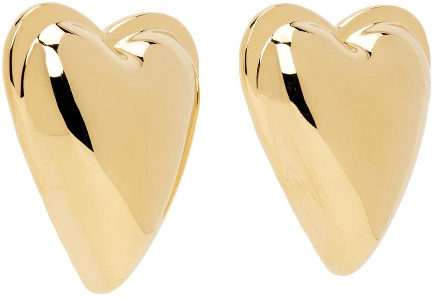 Gold Heart Earrings