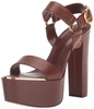 DKNY Women's Everyday Block Heel Shila-Platform ANK Heeled Sandal