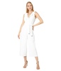 Tommy Hilfiger Women's Sleeveless Cropped Jumpsuit Scuba Crepe