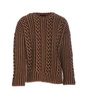 Alanui Riding The Waves Crewneck Cable Knit Jumper