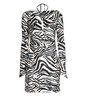 Just Cavalli Zebra-Printed Long-Sleeved Dress