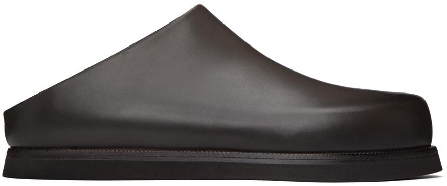 SSENSE Exclusive Brown Sabot Loafers