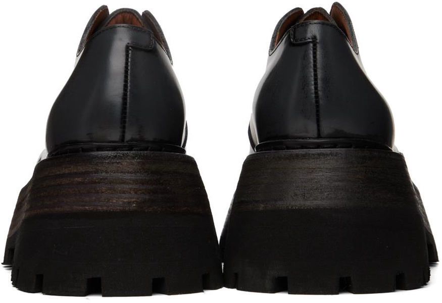 Black Quadrarmato Derbys