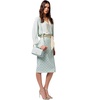 Elisabetta Franchi Acqua Monogram Belted Skirt