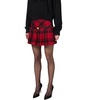 elisabetta franchi tartan belted skirt