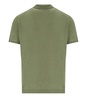 amaránto military green linen polo shirt