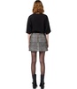 elisabetta franchi black butter mini skirt