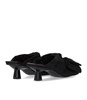 Ganni  Black Heeled Mule With Bows