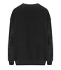  elisabetta franchi black sweatshirt with logo print