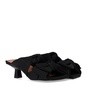 Ganni  Black Heeled Mule With Bows