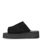 clarks wedge black platform slide