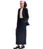 Essentiel Antwerp  Glossary Navy Blue Midi Skirt