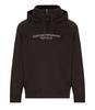 Emporio Armani  Brown Logoed Hoodie