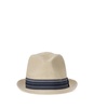 Barbour Belford Trilby Ecru Blue Hat