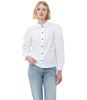 Ganni Puff-Sleeved Poplin Shirt