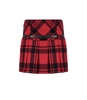 elisabetta franchi tartan belted skirt