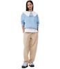 ganni isoli placid blue sweatshirt