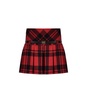 elisabetta franchi tartan belted skirt