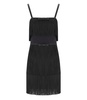 elisabetta franchi black fringed dress