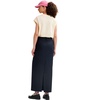 Essentiel Antwerp  Glossary Navy Blue Midi Skirt