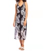 v neck midi dress in print