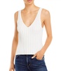 wassily ribbed knit tank top in porcelain