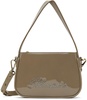 Taupe Small Rhinestone Bag