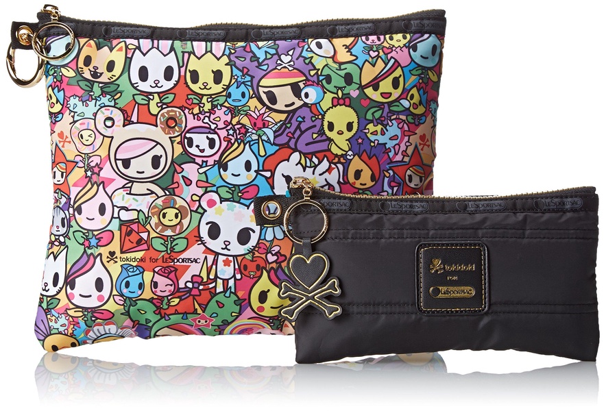 Tokidoki for LeSportsac Gioia 2 Pouch Set Clutch