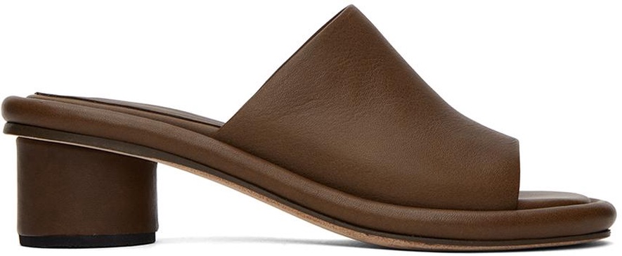 Brown Welt Mules