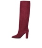 Via Roma 15  Red Suede High Heeled Boot