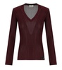 Elisabetta Franchi Rouge Noir Ribbed Top