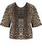 Ganni Animal Print Top