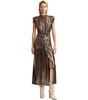 Essentiel Antwerp  Gonnak Gold Midi Dress