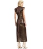 Essentiel Antwerp  Gonnak Gold Midi Dress