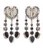 Alessandra Rich Heart Shaped Clip-On Earrings