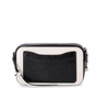 Snapshot shoulder strap in two-tone leather