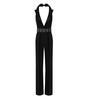 Elisabetta Franchi Embellished Waistband Halter Neck Jumpsuit