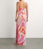 Silk Printed Maxi Dress